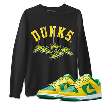 Dunk Reverse Brazil Sneaker Match Tees Hanging Sneakers Sneaker Tees Dunk Reverse Brazil Sneaker Release Tees Unisex Shirts