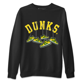 Dunk Reverse Brazil Sneaker Match Tees Hanging Sneakers Sneaker Tees Dunk Reverse Brazil Sneaker Release Tees Unisex Shirts