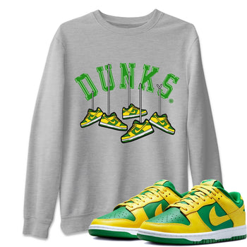 Dunk Reverse Brazil Sneaker Match Tees Hanging Sneakers Sneaker Tees Dunk Reverse Brazil Sneaker Release Tees Unisex Shirts