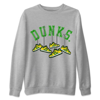 Dunk Reverse Brazil Sneaker Match Tees Hanging Sneakers Sneaker Tees Dunk Reverse Brazil Sneaker Release Tees Unisex Shirts