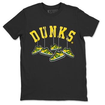 Dunk Reverse Brazil Sneaker Match Tees Hanging Sneakers Sneaker Tees Dunk Reverse Brazil Sneaker Release Tees Unisex Shirts