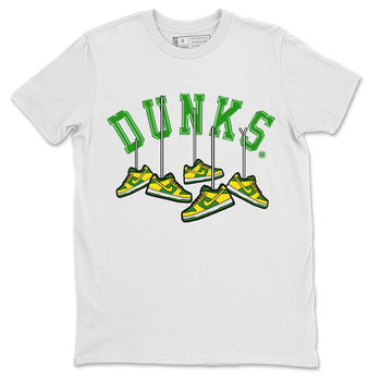 Dunk Reverse Brazil Sneaker Match Tees Hanging Sneakers Sneaker Tees Dunk Reverse Brazil Sneaker Release Tees Unisex Shirts