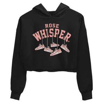 Dunks Low Rose Whisper shirt to match jordans Hanging Sneakers sneaker tees Dunk Rose Whisper SNRT Sneaker Release Tees Black 2 Crop T-Shirt
