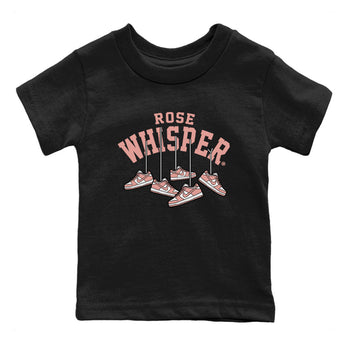 Dunks Low Rose Whisper shirt to match jordans Hanging Sneakers sneaker tees Dunk Rose Whisper SNRT Sneaker Release Tees Baby Toddler Black 2 T-Shirt