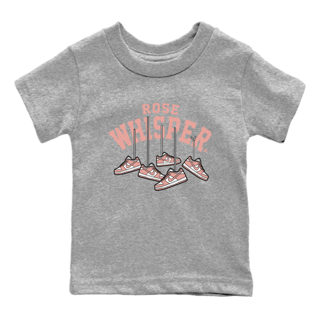 Dunks Low Rose Whisper shirt to match jordans Hanging Sneakers sneaker tees Dunk Rose Whisper SNRT Sneaker Release Tees Baby Toddler Heather Grey 2 T-Shirt