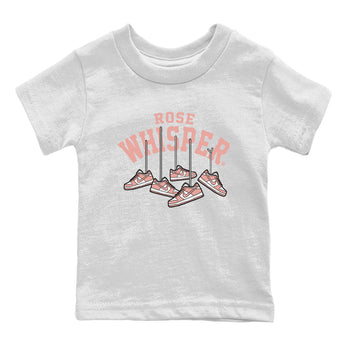 Dunks Low Rose Whisper shirt to match jordans Hanging Sneakers sneaker tees Dunk Rose Whisper SNRT Sneaker Release Tees Baby Toddler White 2 T-Shirt