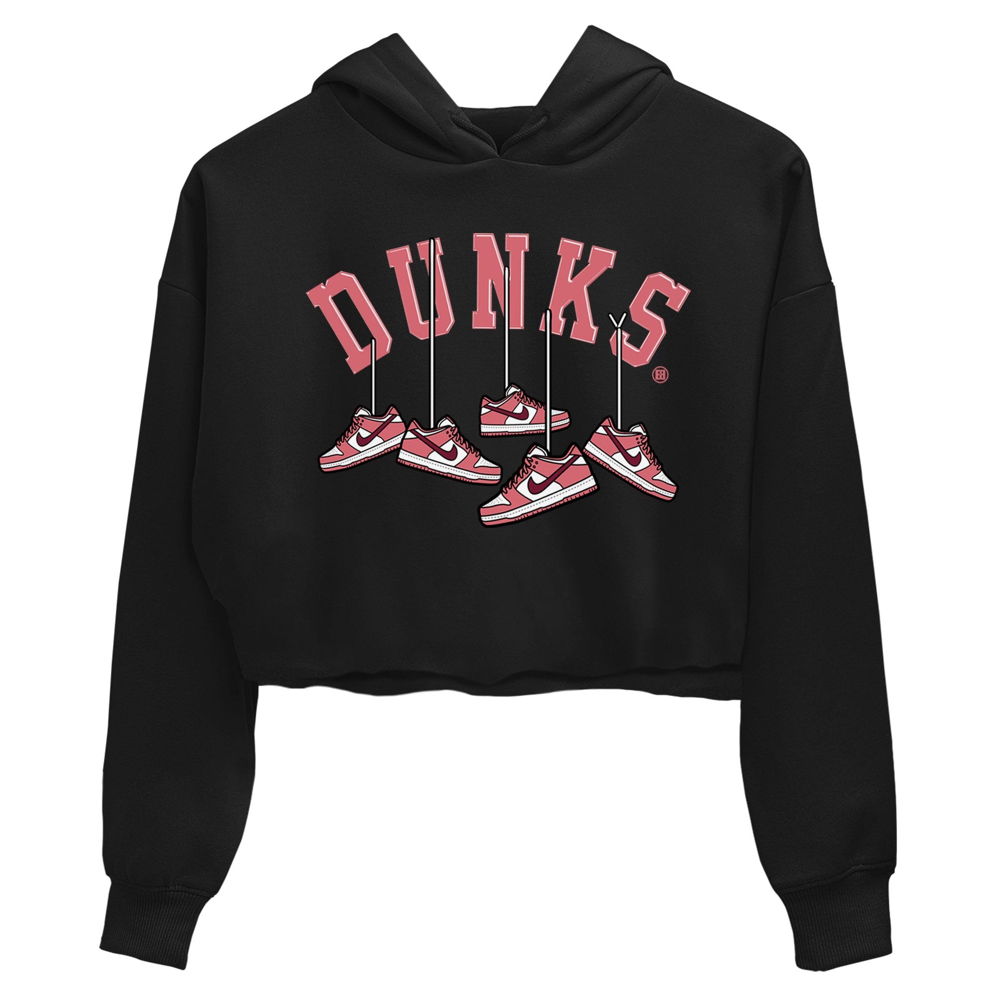 Dunks Valentines Day shirt to match jordans Hanging Sneakers sneaker tees Dunks Valentine's Day SNRT sneaker Release Tees Black 2 crop length shirt