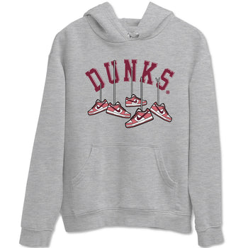Dunks Valentines Day shirt to match jordans Hanging Sneakers sneaker tees Dunks Valentine's Day SNRT sneaker Release Tees unisex cotton Heather Grey 2 crew neck shirt