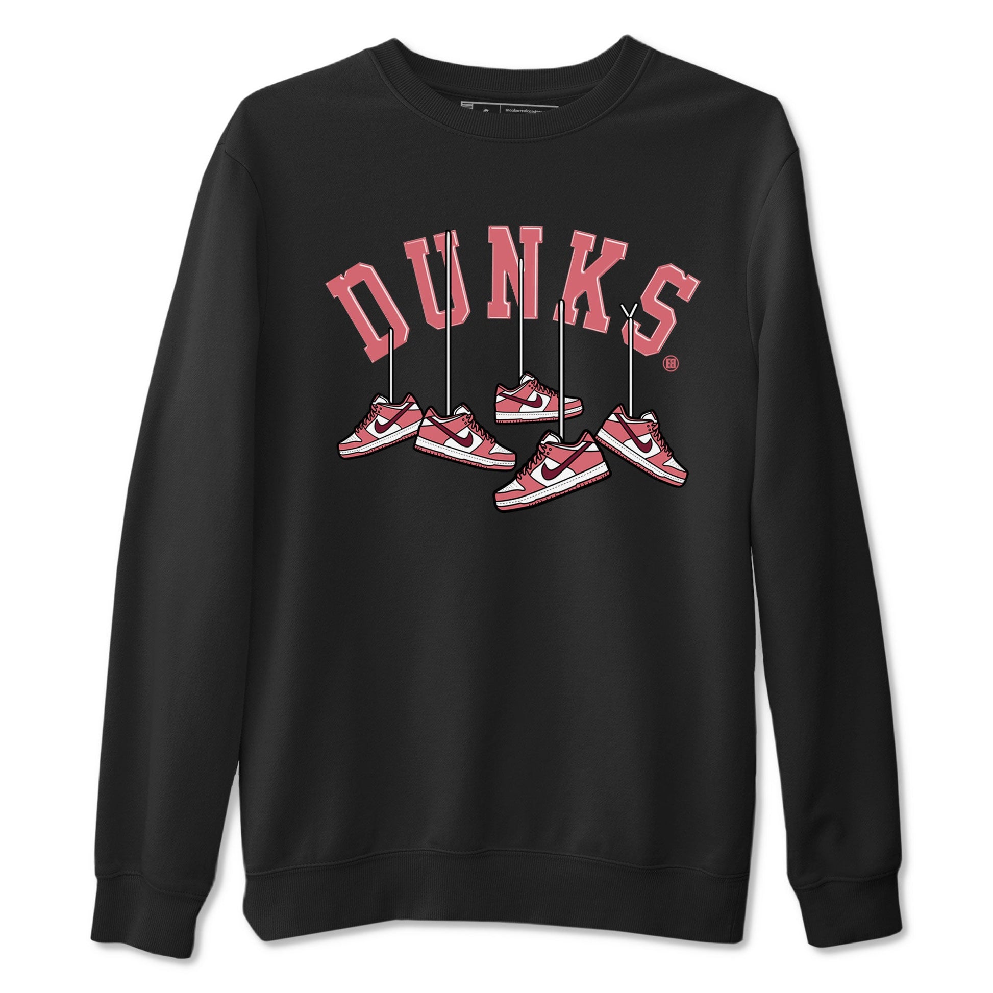 Dunks Valentines Day shirt to match jordans Hanging Sneakers sneaker tees Dunks Valentine's Day SNRT sneaker Release Tees unisex cotton Black 2 crew neck shirt
