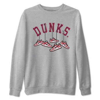 Dunks Valentines Day shirt to match jordans Hanging Sneakers sneaker tees Dunks Valentine's Day SNRT sneaker Release Tees unisex cotton Heather Grey 2 crew neck shirt