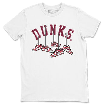Dunks Valentines Day shirt to match jordans Hanging Sneakers sneaker tees Dunks Valentine's Day SNRT sneaker Release Tees unisex cotton White 2 crew neck shirt