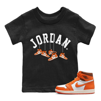 Jordan 1 Starfish Sneaker Match Tees Hanging Sneakers Sneaker Tees Jordan 1 Starfish Sneaker Release Tees Kids Shirts