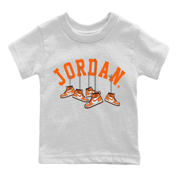 Jordan 1 Starfish Sneaker Match Tees Hanging Sneakers Sneaker Tees Jordan 1 Starfish Sneaker Release Tees Kids Shirts