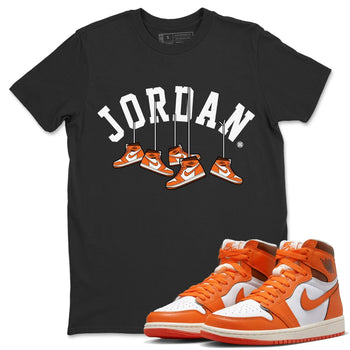 Jordan 1 Starfish Sneaker Match Tees Hanging Sneakers Sneaker Tees Jordan 1 Starfish Sneaker Release Tees Unisex Shirts