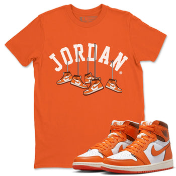 Jordan 1 Starfish Sneaker Match Tees Hanging Sneakers Sneaker Tees Jordan 1 Starfish Sneaker Release Tees Unisex Shirts