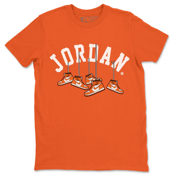 Jordan 1 Starfish Sneaker Match Tees Hanging Sneakers Sneaker Tees Jordan 1 Starfish Sneaker Release Tees Unisex Shirts