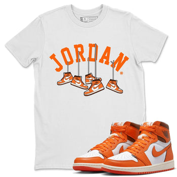 Jordan 1 Starfish Sneaker Match Tees Hanging Sneakers Sneaker Tees Jordan 1 Starfish Sneaker Release Tees Unisex Shirts