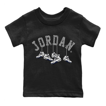 Jordan 4 Midnight Navy Sneaker Match Tees Hanging Sneakers Sneaker Tees Jordan 4 Midnight Navy Sneaker Release Tees Kids Shirts