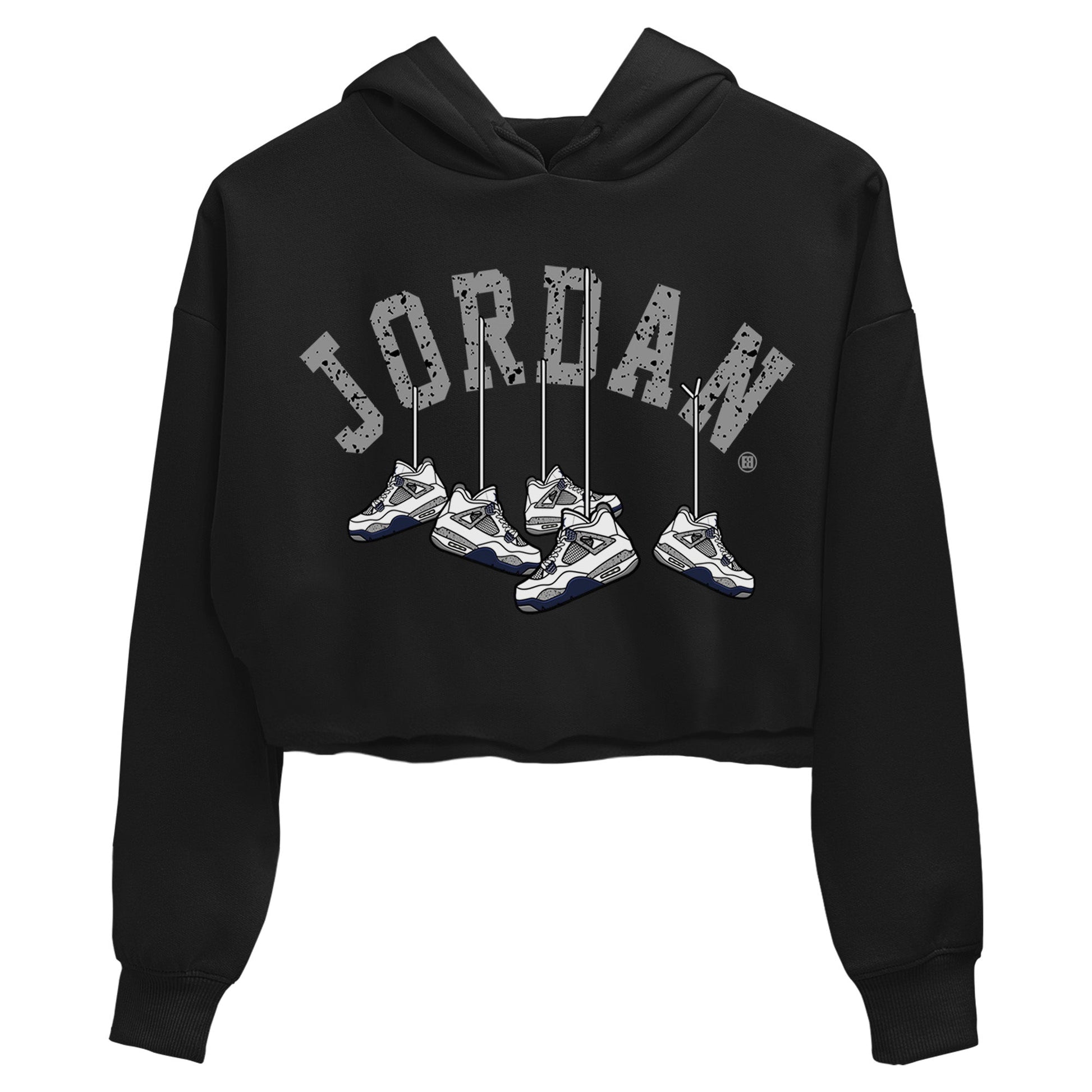 Jordan 4 Midnight Navy Sneaker Match Tees Hanging Sneakers Sneaker Tees Jordan 4 Midnight Navy Sneaker Release Tees Women's Shirts