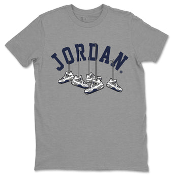 Jordan 4 Midnight Navy Sneaker Match Tees Hanging Sneakers Sneaker Tees Jordan 4 Midnight Navy Sneaker Release Tees Unisex Shirts