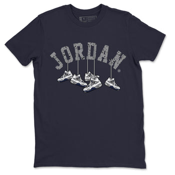 Jordan 4 Midnight Navy Sneaker Match Tees Hanging Sneakers Sneaker Tees Jordan 4 Midnight Navy Sneaker Release Tees Unisex Shirts