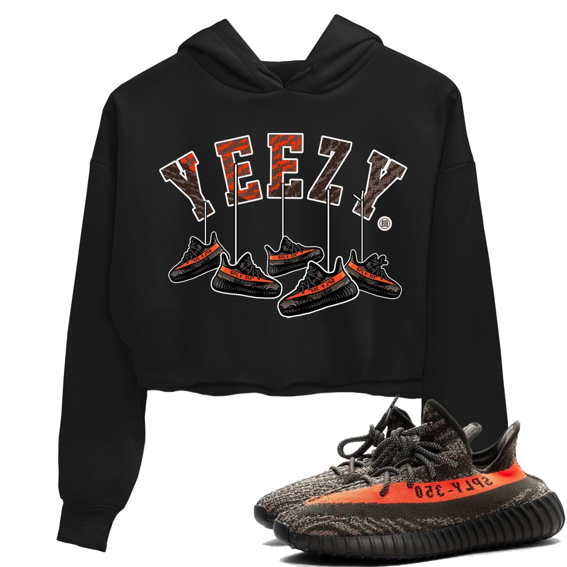 Yeezy 350 Carbon Beluga Sneaker Match Tees Hanging Sneakers Sneaker Tees Yeezy 350 Carbon Beluga Sneaker Release Tees Women's Shirts