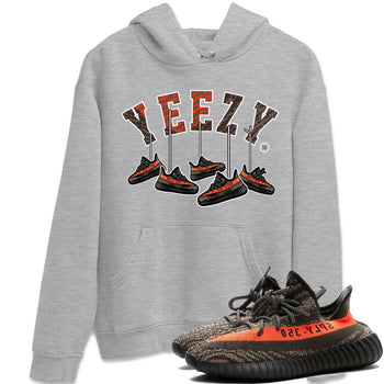 Yeezy 350 Carbon Beluga Sneaker Match Tees Hanging Sneakers Sneaker Tees Yeezy 350 Carbon Beluga Sneaker Release Tees Unisex Shirts