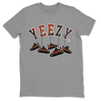 Yeezy 350 Carbon Beluga Sneaker Match Tees Hanging Sneakers Sneaker Tees Yeezy 350 Carbon Beluga Sneaker Release Tees Unisex Shirts