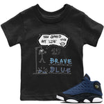 Jordan 13 Brave Blue Sneaker Match Tees Hangman Sneaker Tees Jordan 13 Brave Blue Sneaker Release Tees Kids Shirts