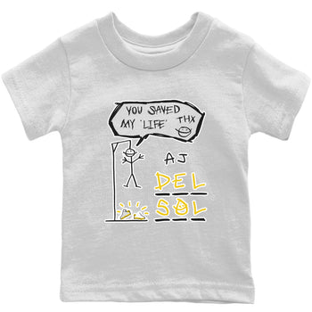 Jordan 13 Del Sol Sneaker Match Tees Hangman Sneaker Tees Jordan 13 Del Sol Sneaker Release Tees Kids Shirts