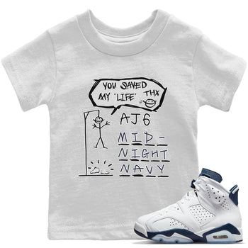 Jordan 6 Midnight Navy Sneaker Match Tees Hangman Sneaker Tees Jordan 6 Midnight Navy Sneaker Release Tees Kids Shirts