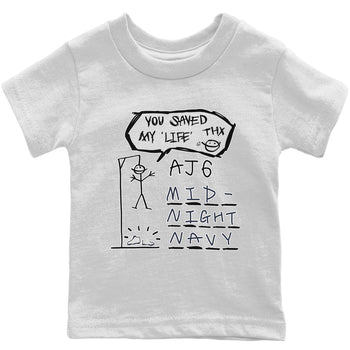 Jordan 6 Midnight Navy Sneaker Match Tees Hangman Sneaker Tees Jordan 6 Midnight Navy Sneaker Release Tees Kids Shirts