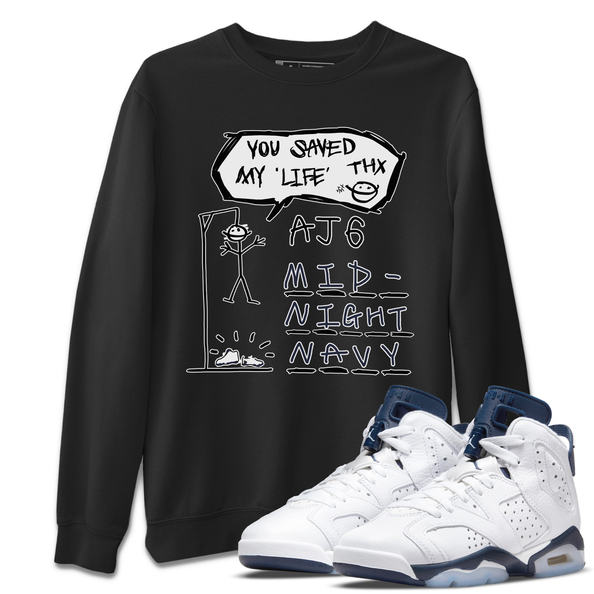 Jordan 6 Midnight Navy Sneaker Match Tees Hangman Sneaker Tees Jordan 6 Midnight Navy Sneaker Release Tees Unisex Shirts