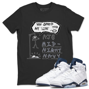 Jordan 6 Midnight Navy Sneaker Match Tees Hangman Sneaker Tees Jordan 6 Midnight Navy Sneaker Release Tees Unisex Shirts