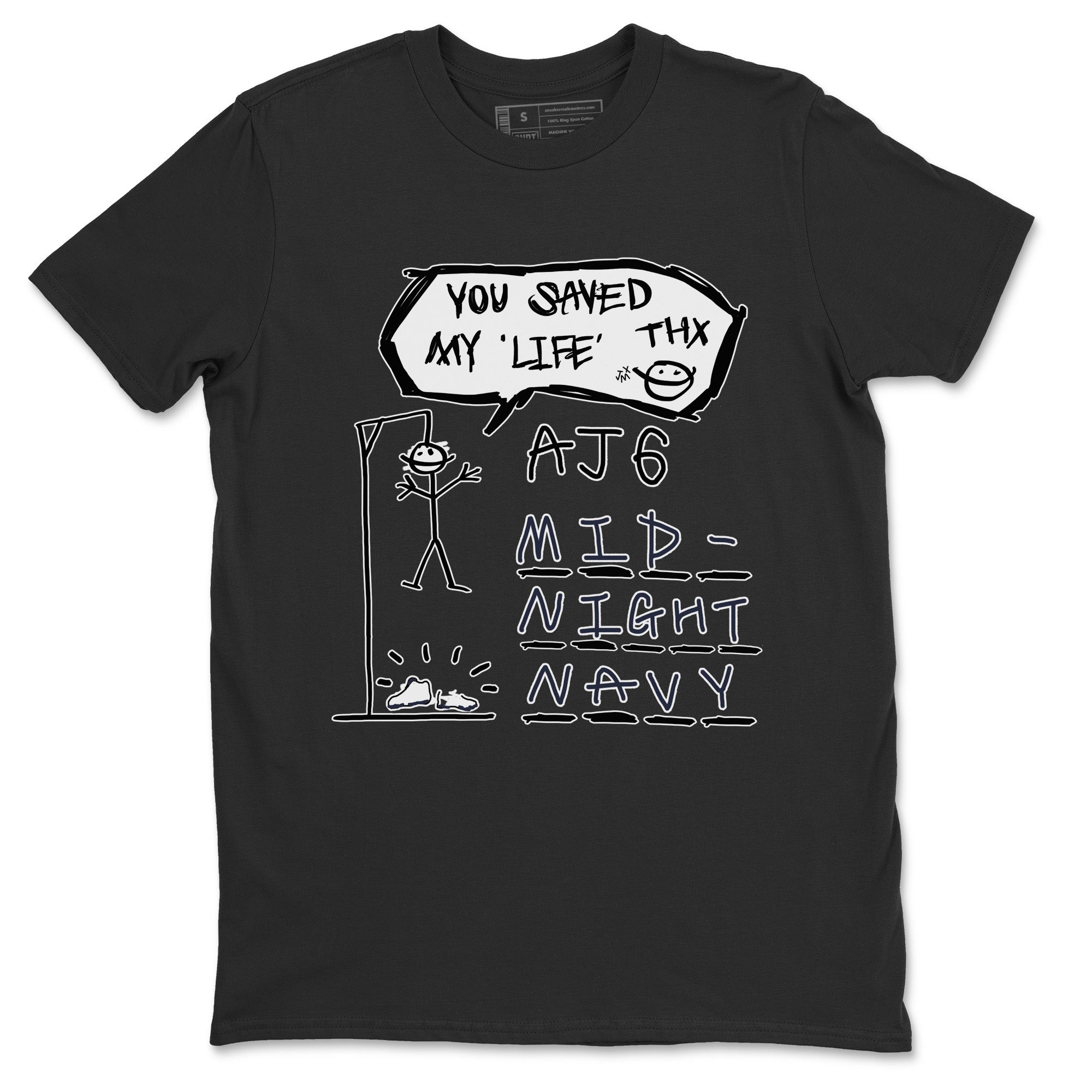 Jordan 6 Midnight Navy Sneaker Match Tees Hangman Sneaker Tees Jordan 6 Midnight Navy Sneaker Release Tees Unisex Shirts
