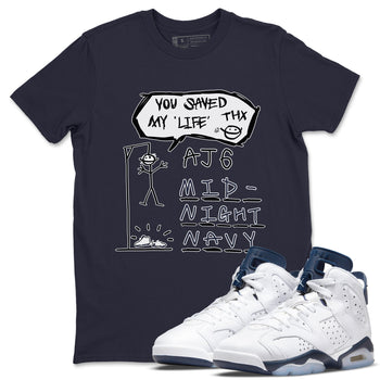 Jordan 6 Midnight Navy Sneaker Match Tees Hangman Sneaker Tees Jordan 6 Midnight Navy Sneaker Release Tees Unisex Shirts
