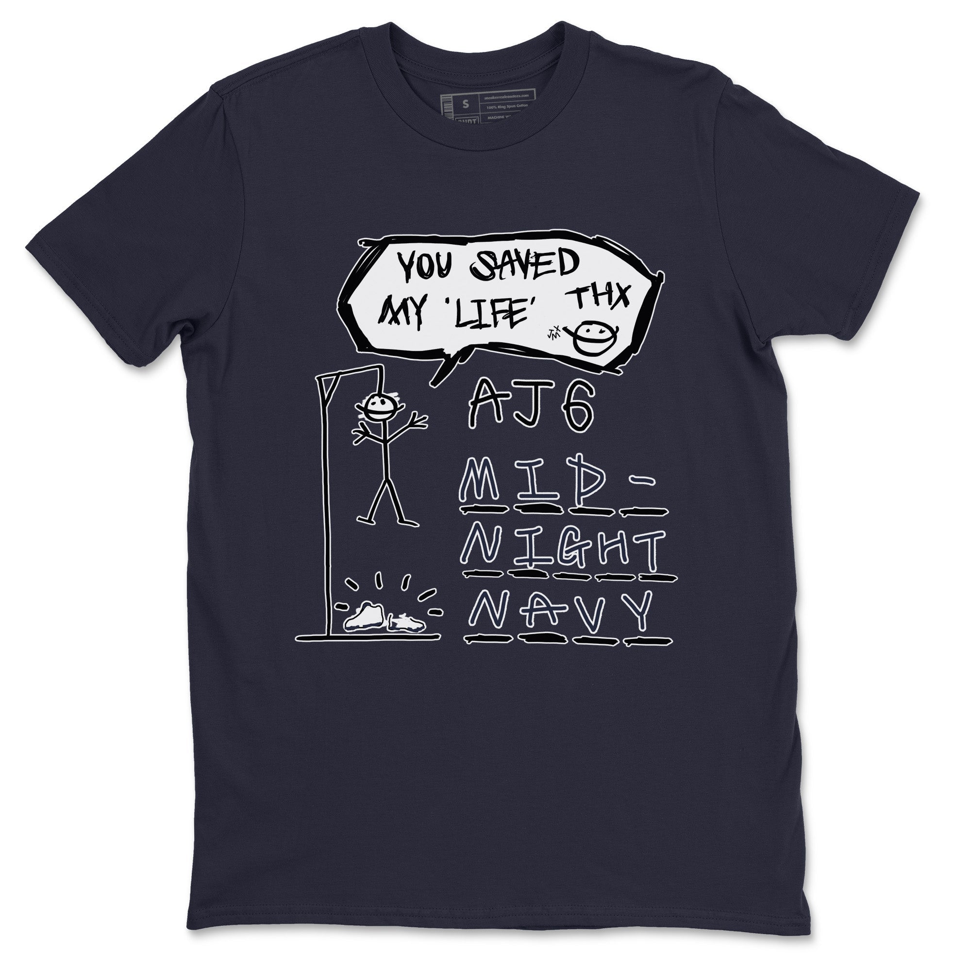 Jordan 6 Midnight Navy Sneaker Match Tees Hangman Sneaker Tees Jordan 6 Midnight Navy Sneaker Release Tees Unisex Shirts
