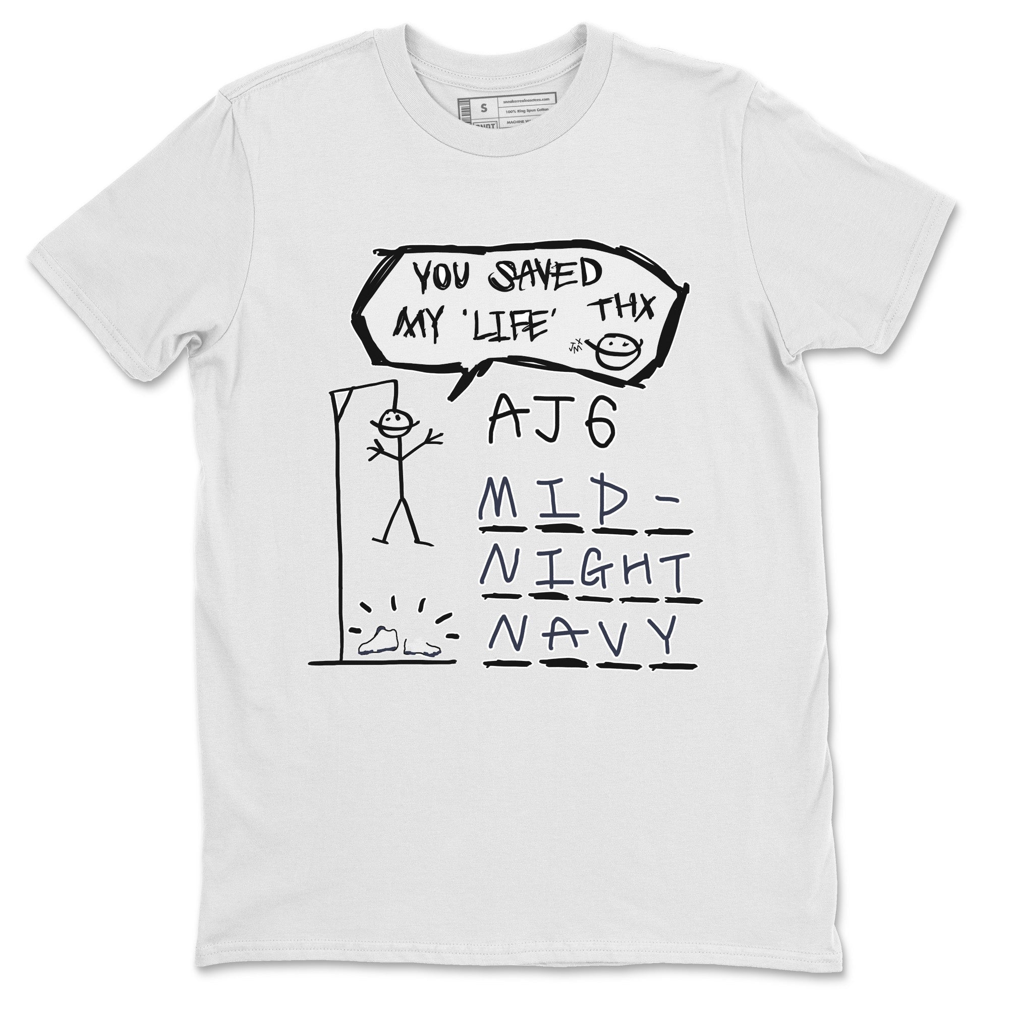 Jordan 6 Midnight Navy Sneaker Match Tees Hangman Sneaker Tees Jordan 6 Midnight Navy Sneaker Release Tees Unisex Shirts