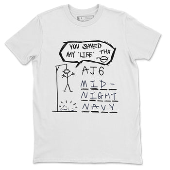 Jordan 6 Midnight Navy Sneaker Match Tees Hangman Sneaker Tees Jordan 6 Midnight Navy Sneaker Release Tees Unisex Shirts
