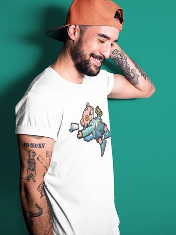 Yeezy 700 Faded Azure Sneaker Match Tees Drunk Teddy Bear Sneaker Tees Yeezy 700 Faded Azure Sneaker Release Tees Unisex Shirts