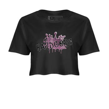 Air Jordan 1 Mauve shirt to match jordans Hardcore sneaker tees AJ1 Mauve SNRT Sneaker Tees Sneaker Matching Clothing Brand Black 2 Crop T-Shirt