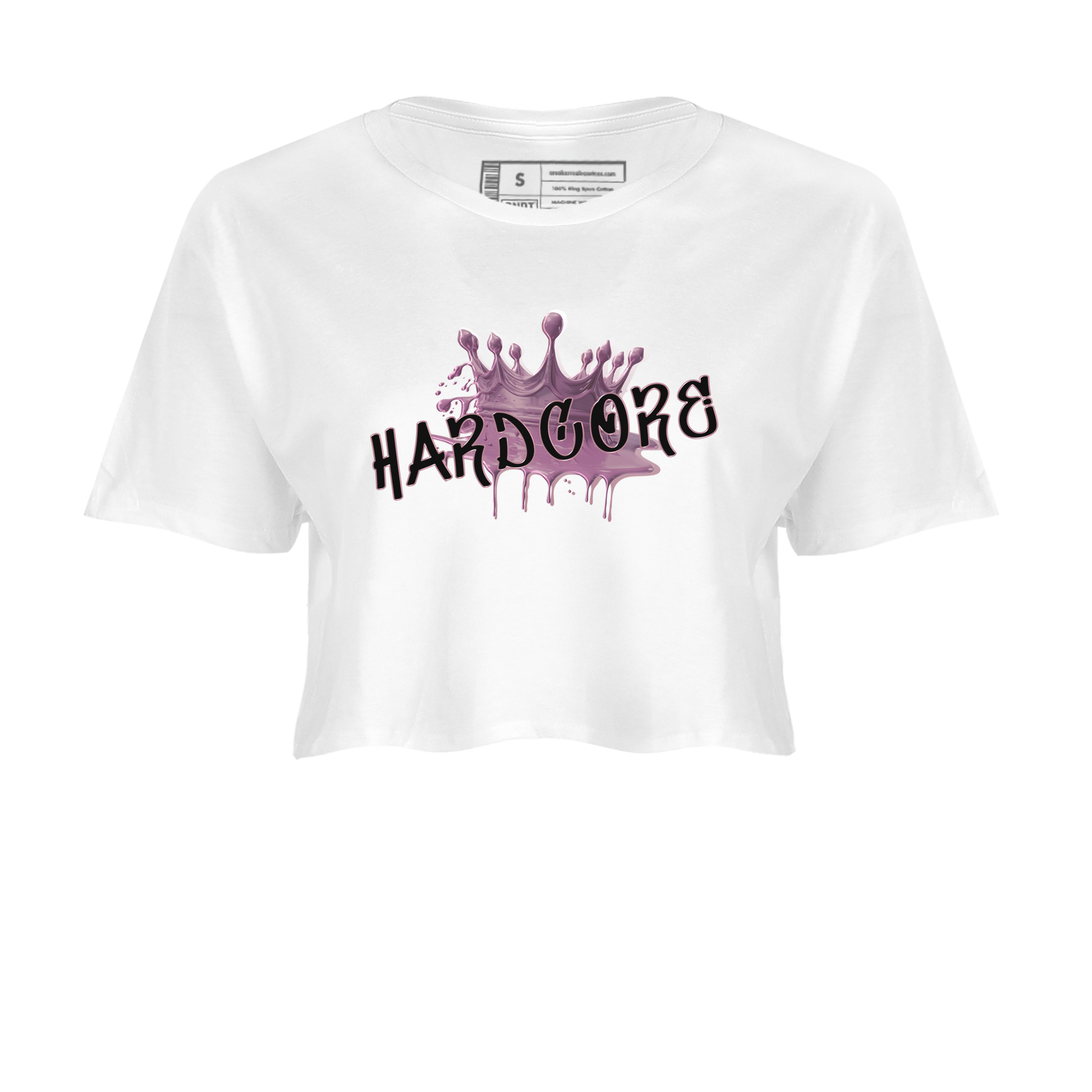 Air Jordan 1 Mauve shirt to match jordans Hardcore sneaker tees AJ1 Mauve SNRT Sneaker Tees Sneaker Matching Clothing Brand White 2 Crop T-Shirt