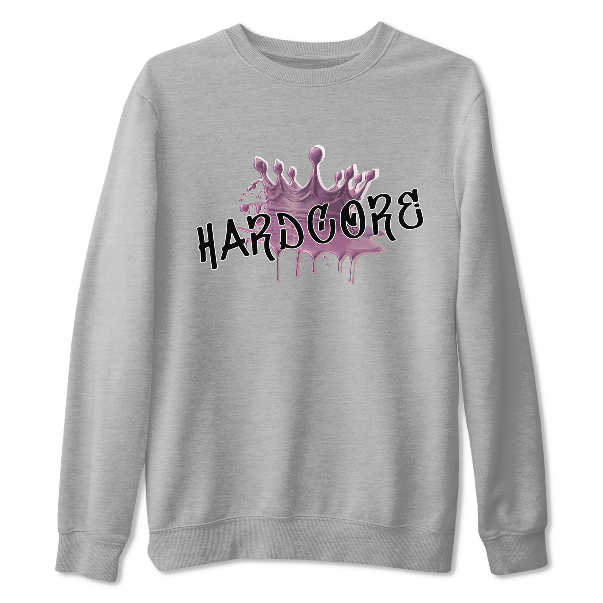 Air Jordan 1 Mauve shirt to match jordans Hardcore sneaker tees AJ1 Mauve SNRT Sneaker Tees Sneaker Matching Clothing Brand Unisex Sneaker Tee Heather Grey 2 T-Shirt
