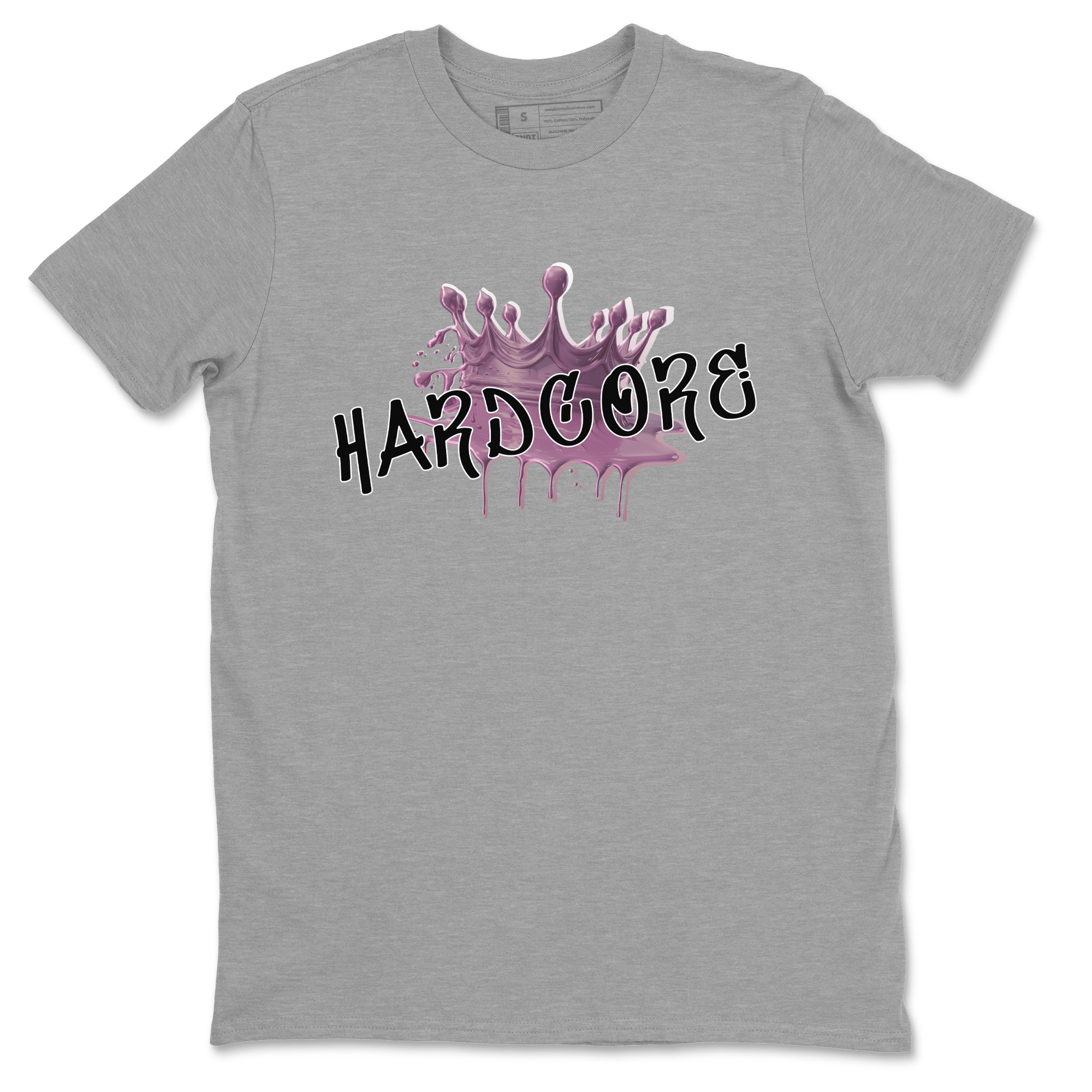 Air Jordan 1 Mauve shirt to match jordans Hardcore sneaker tees AJ1 Mauve SNRT Sneaker Tees Sneaker Matching Clothing Brand Unisex Sneaker Tee Heather Grey 2 T-Shirt