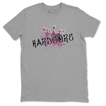 Air Jordan 1 Mauve shirt to match jordans Hardcore sneaker tees AJ1 Mauve SNRT Sneaker Tees Sneaker Matching Clothing Brand Unisex Sneaker Tee Heather Grey 2 T-Shirt