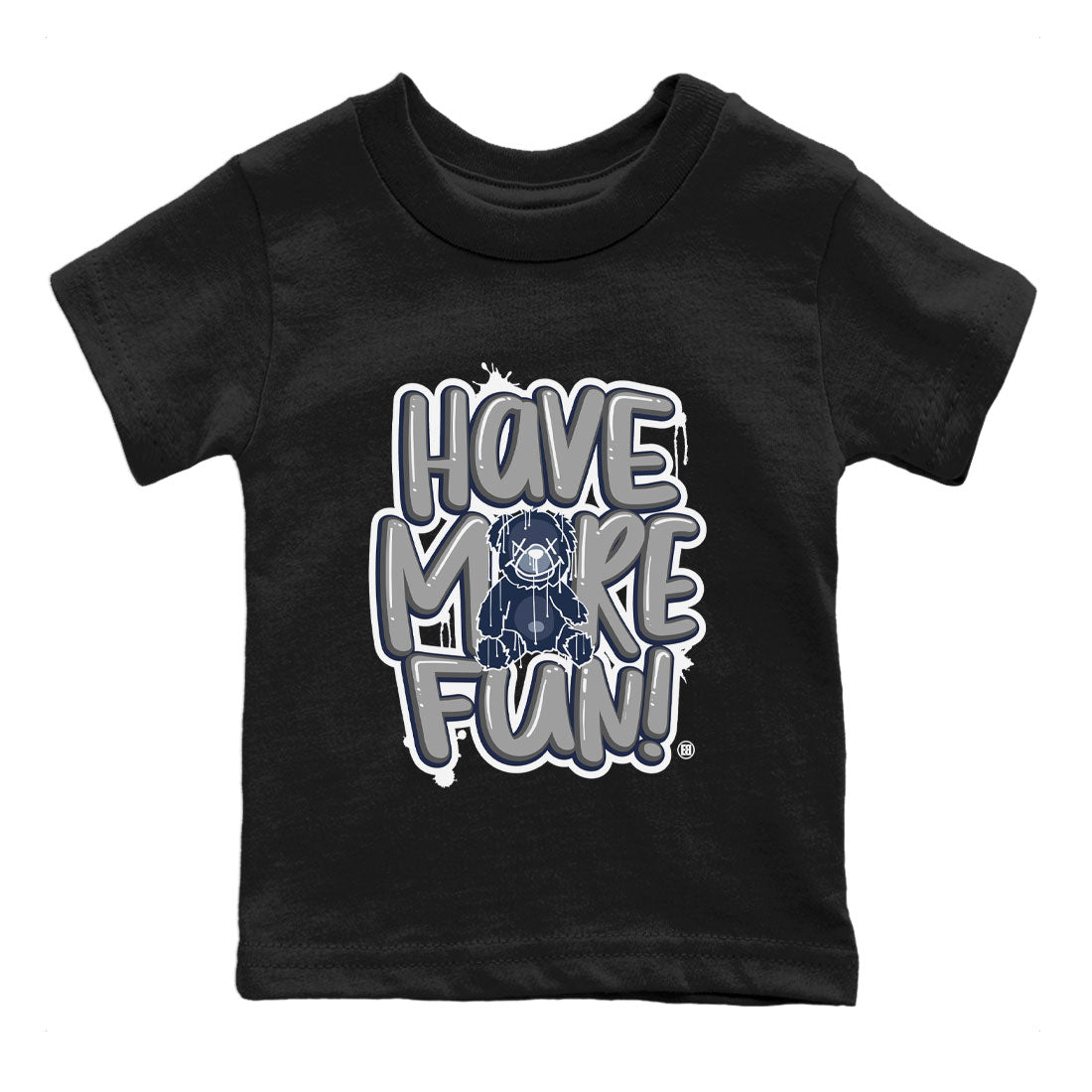 Air Jordan 5 Navy Sneaker Match Tees Have More Fun Sneaker Tees Air Jordan 5 Georgetown SNRT Sneaker Release Tees Kids, Youth, Baby Clothing Black 2
