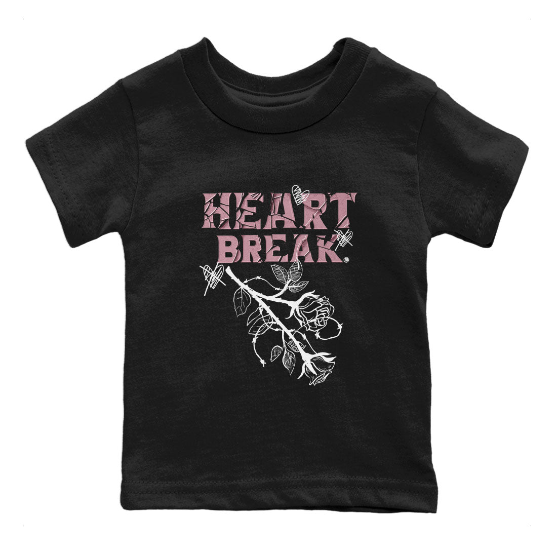 Air Jordan 1 Mauve shirt to match jordans Heart Break sneaker matching t-shirt Jordan 1 High OG Mauve SNRT Sneaker Release Tees Baby Toddler Black 2 T-Shirt