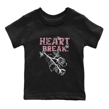Air Jordan 1 Mauve shirt to match jordans Heart Break sneaker matching t-shirt Jordan 1 High OG Mauve SNRT Sneaker Release Tees Baby Toddler Black 2 T-Shirt