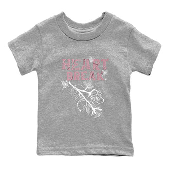 Air Jordan 1 Mauve shirt to match jordans Heart Break sneaker matching t-shirt Jordan 1 High OG Mauve SNRT Sneaker Release Tees Baby Toddler Heather Grey 2 T-Shirt