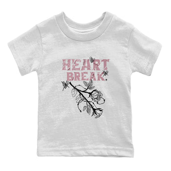 Air Jordan 1 Mauve shirt to match jordans Heart Break sneaker matching t-shirt Jordan 1 High OG Mauve SNRT Sneaker Release Tees Baby Toddler White 2 T-Shirt